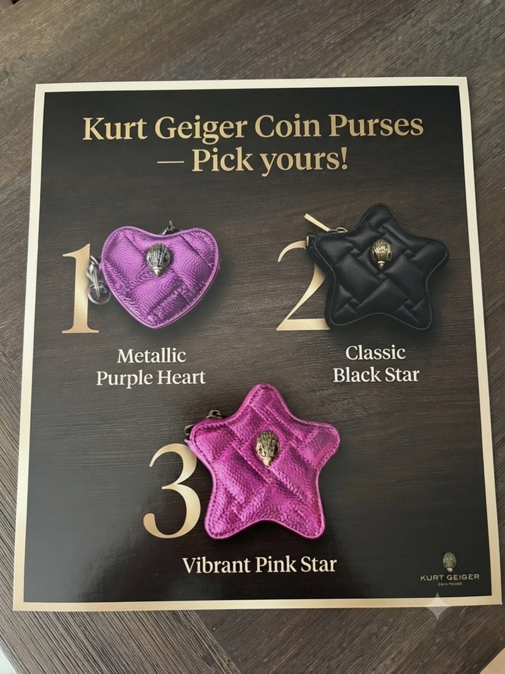 Kurt Geiger Coin Purse with Box & Tags - Pick yours